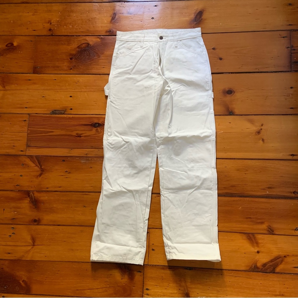 dickies white painter pant